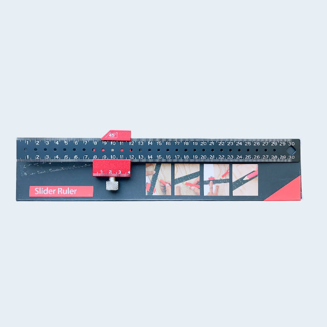 LINEYKA SLIDER RULER QORA 30SM